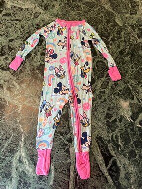 Little Sleepies Disney Mickey Forever Bamboo Viscose Zippy PJ 18-24M